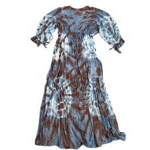 YFB Young Fabulous & Broke Maxi Dress Robin Cayman Meadow Print Women’s Size XS‎
